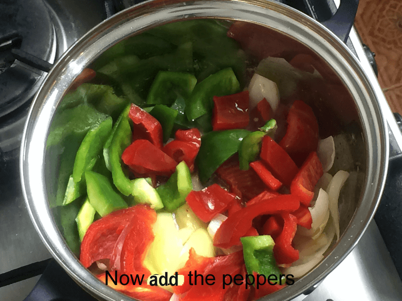 Add peppers