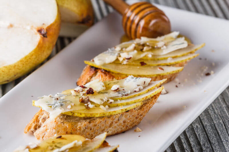 Pear and Blue Cheese Crostini Mr Paul s Pantry